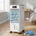 Raffrescatore evaporativo portatile da 7 L con telecomando, 3 velocità, timer e ventola oscillante per casa e ufficio