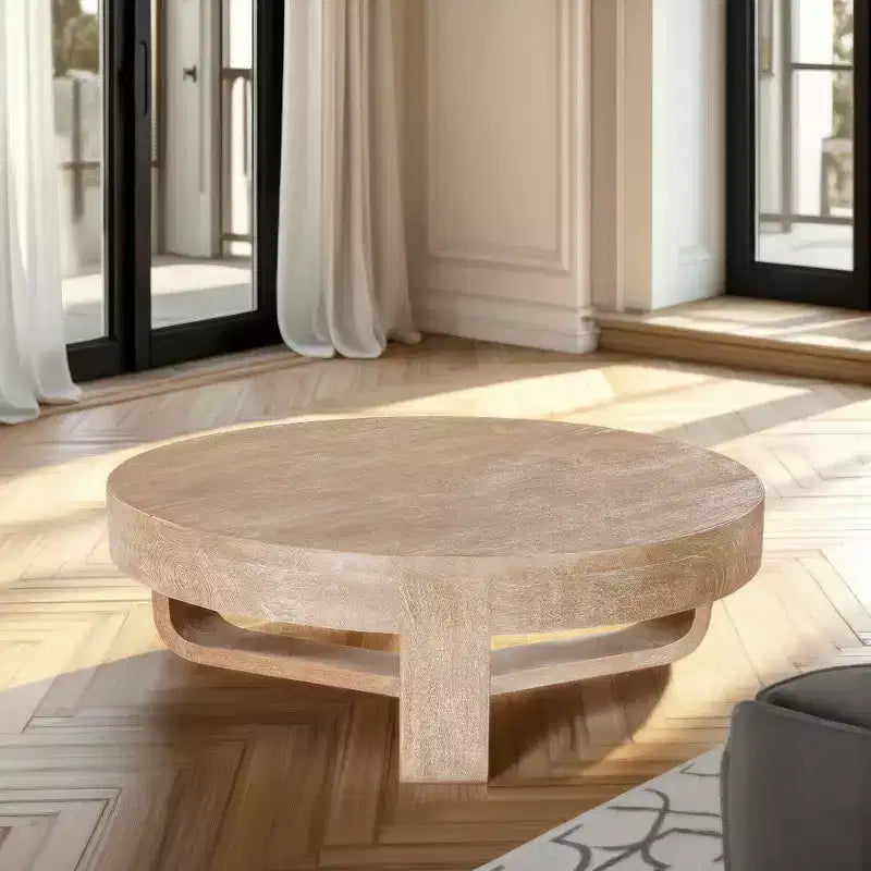 Royal Hampton ronde salontafel van 32 inch met open sleevoet