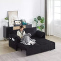 Divano letto in velluto a coste convertibile 3-in-1 da 64,5 con letto estraibile