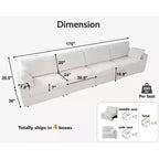 Modulares Cord-Sofaelement von Dyonery mit abnehmbaren, waschbaren Bezügen