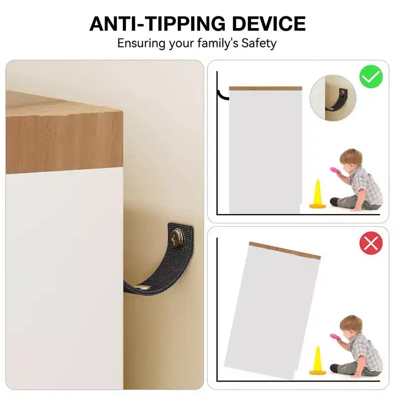 Armario ropero de madera de 43,3 pulgadas de alto con 4 cajones y barra para colgar, gabinete multifuncional de almacenamiento de ropa para dormitorio con cómoda