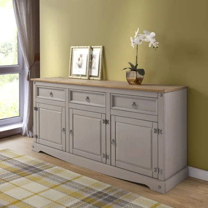 65 Zoll Holz-Buffet-Sideboard im Landhausstil – Corona-Kollektion