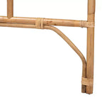 Testiera del letto in rattan naturale, marrone