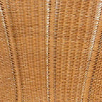 Poltrona floreale d'accento Blossom Bohemian in rattan color miele