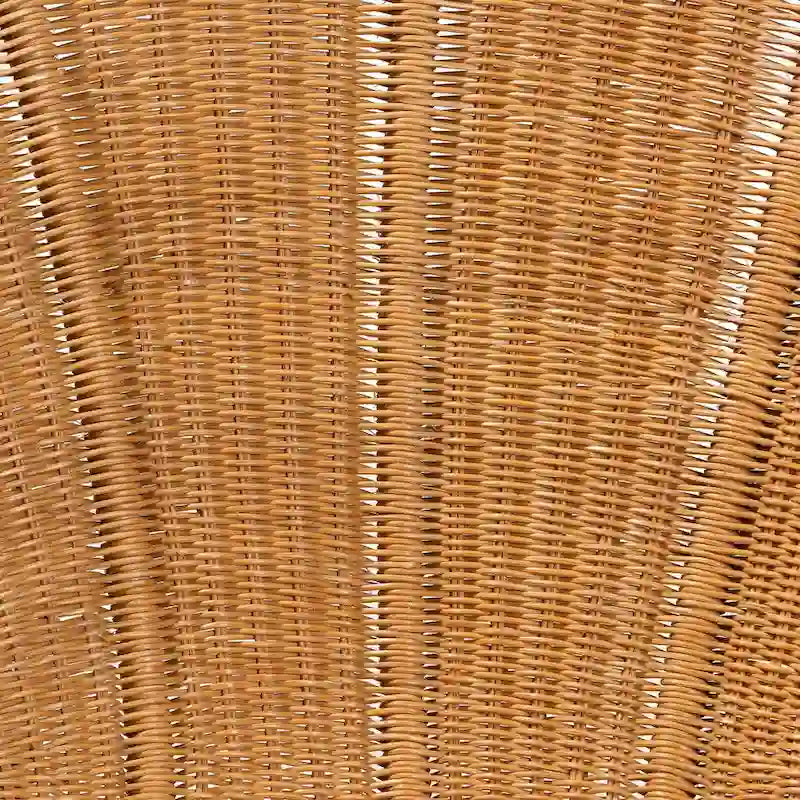 Poltrona floreale d'accento Blossom Bohemian in rattan color miele