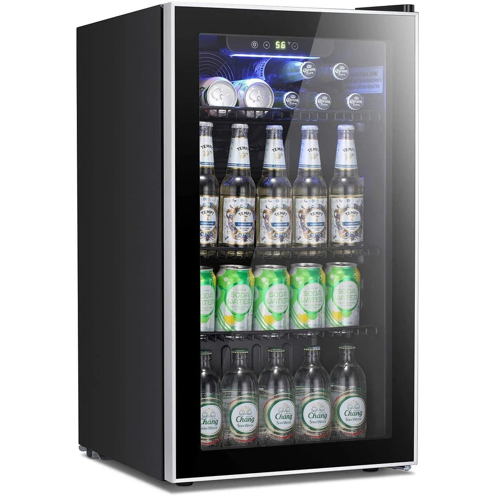 Frigorifero refrigeratore per bevande - mini frigorifero da 120 lattine con porta in vetro