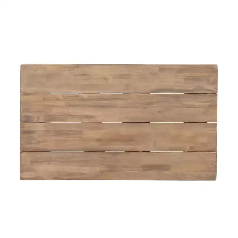 Set di mobili da giardino in legno di acacia, set da esterno con tavolino da caffè e morbidi cuscini per cortile, portico e balcone, beige - Merax