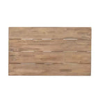 Set di mobili da giardino in legno di acacia, set da esterno con tavolino da caffè e morbidi cuscini per cortile, portico e balcone, beige - Merax