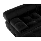 138' umbaubares modulares Ecksofa, U-förmige minimalistische Samtsofas