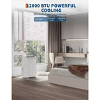Tragbare Klimaanlage mit 15.000 BTU, 3-in-1-Klimagerät mit Luftentfeuchter und Ventilator, Schlafmodus, Fernbedienung und LED-Panel, kühlt 850 sq. ft., leise