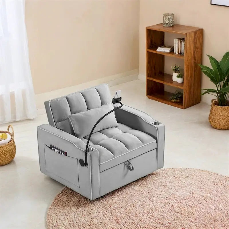 Verwandelbarer Schlafsessel und Schlafsofa, verstellbarer ausziehbarer Schlafsessel