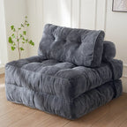8 Cord-Sofa zum Zusammenklappen, Schlafsofa, Einzel