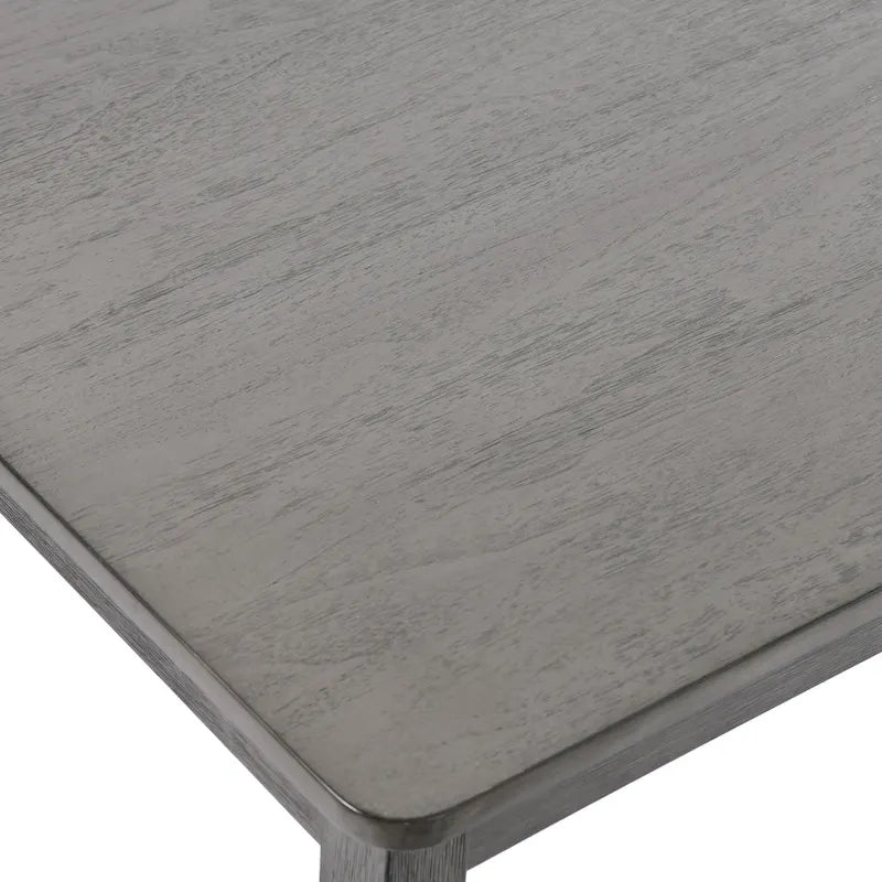 5-teiliges Esszimmerset aus Massivholz, 47L (1 Tisch + 4 Stühle mit Sprossenlehne)