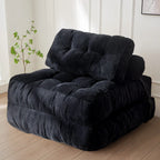 8 Cord-Sofa zum Zusammenklappen, Schlafsofa, Einzel