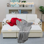 80 L-förmiges Schlafsofa, Schlafsofa mit ausziehbarem Bett, wendbares Schlafsofa