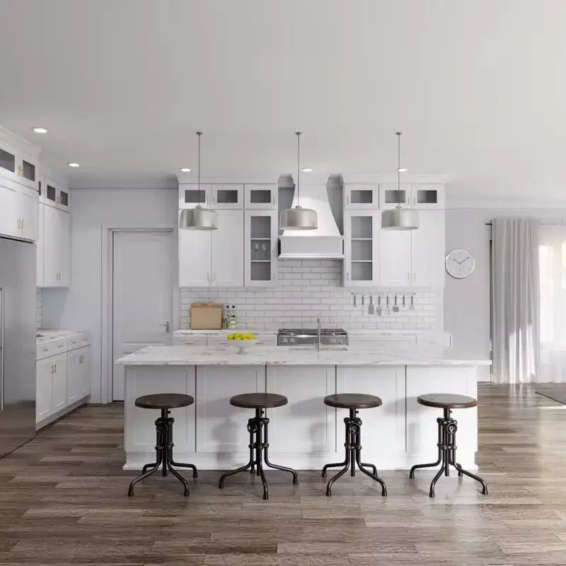 HOMLUX eenvoudig zelf te monteren witte Shaker-wandkast voor de keuken