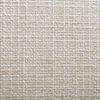 Sofá curvo de 3 plazas con cojines esféricos, mezcla de lino beige