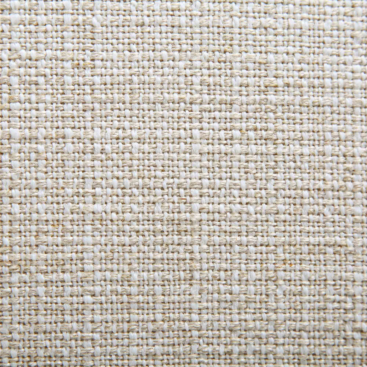 Sofá curvo de 3 plazas con cojines esféricos, mezcla de lino beige