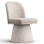Set aus 6 modernen, um 360° drehbaren, armlehnenlosen Esszimmerstühlen mit Sockelbasis, eleganten Akzentstühlen für Küche, Esszimmer oder Büro – Panipeachy