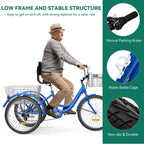 26-inch driewielige fiets voor volwassenen met 7 versnellingen