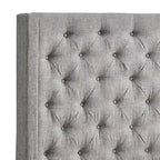 Tête de lit capitonnée à boutons, à ailes, Naples uniquement, par iNSPIRE Q Artisan