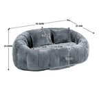 Sitzsack aus Chenille, Relaxsofa