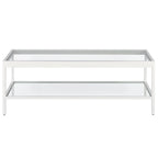 Mesa de centro Alexis de metal y vidrio