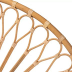 Testiera del letto in rattan naturale, marrone