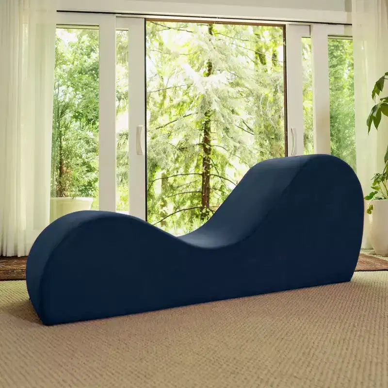 Chaise longue Avana Sleek per yoga - Prodotta negli USA - Ideale per stretching, relax, esercizio e altro, 60D x 18W x 26H pollici, grigio chiaro