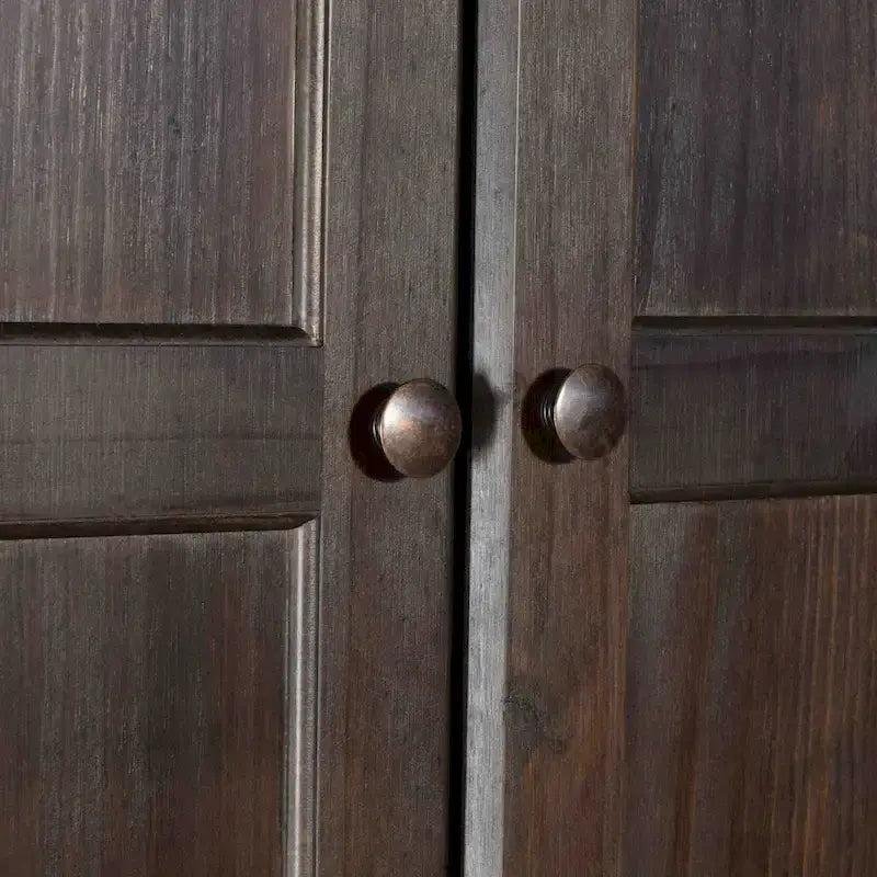 Armario de madera maciza de 2 puertas - 41x72x22