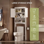 Mobiletto portaoggetti da bagno, mobiletto portaoggetti per WC, mensola da bagno sopra il WC, salvaspazio per WC