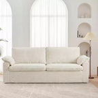 Dwuosobowa sofa Dyonery 86 Cloud, głębokie siedzisko, szerokie podłokietniki z poduszkami, solidna rama, przewiewna ergonomiczna konstrukcja