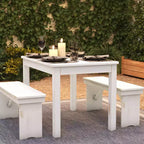 Mesa de comedor rústica Flash Furniture de pino macizo, rectangular, de 46 x 30