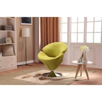 Set di 4 poltroncine girevoli Tulip Manhattan Comfort arancione/giallo: rivestimento in velluto, non richiede montaggio
