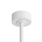 Ventilatore da soffitto nero da 65 pollici con 8 pale, LED, luce e telecomando
