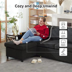 80 L-förmiges Schlafsofa, Schlafsofa mit ausziehbarem Bett, wendbares Schlafsofa