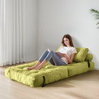 8 Cord-Sofa zum Zusammenklappen, Schlafsofa, Einzel