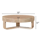 Royal Hampton ronde salontafel van 32 inch met open sleevoet