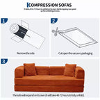 80.7 καναπές-κρεβάτι 5-σε-1 Convertible Sleeper - Κοτλέ, 1200 lbs, Χωρίς συναρμολόγηση