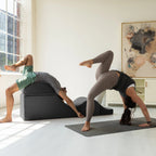 Chaise longue convertibile Avana Kami / poltrona per yoga e massaggi - pouf 2-in-1 con poltrona lounge da yoga ripiegabile estraibile nascosta, microvelluto - N/A