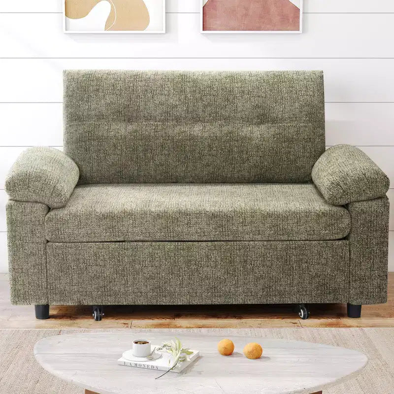 Sofá cama convertible 3 en 1 Dyonery, sofá cama extraíble con respaldo ajustable
